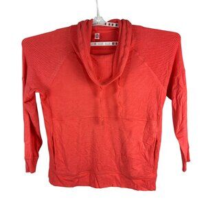 Members Mark Favorite Womens Lounge Top Love XL Ribbed Knit Hooded Pullover